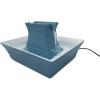 imagePetSafe Drinkwell Pagoda Pet Water Fountain 70 oz21 L Ceramic Cat Water Fountain Dog Water Fountain Made of Premium ScratchResistant Material Automatic Indoor Fountain Blue