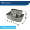 imagePetSafe MultiTier Pet Fountain  Large Waterer Great for Cats and Dogs  2 Heights to Drink from  Great for Senior Pets  100 Oz Water Capacity  Fresh Filtered Water