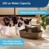 imagePetSafe MultiTier Pet Fountain  Large Waterer Great for Cats and Dogs  2 Heights to Drink from  Great for Senior Pets  100 Oz Water Capacity  Fresh Filtered Water