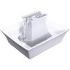 imagePetSafe Drinkwell Pagoda Ceramic Cat ampamp Dog Water Fountain 70oz Capacity Encourages Hydration Open Bowl Design White