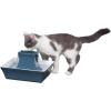 imagePetSafe Drinkwell Pagoda Pet Water Fountain 70 oz21 L Ceramic Cat Water Fountain Dog Water Fountain Made of Premium ScratchResistant Material Automatic Indoor Fountain Blue