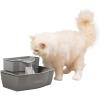 imagePetSafe MultiTier Pet Fountain  Large Waterer Great for Cats and Dogs  2 Heights to Drink from  Great for Senior Pets  100 Oz Water Capacity  Fresh Filtered Water