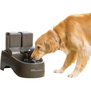 imagePetSafe Drinkwell Outdoor Dog Water Fountain  2 Reservoirs  Encourages Hydration  450 Ounces  TaupeBrown Box Packaging