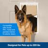 imagePetSafe Never Rust Plastic Doggie Door for Install in Interior and Exterior Doors or Walls Paintable Easy Install Closing Panel Included for Pets Up to 40 lb MediumExtra Large