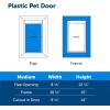 imagePetSafe Never Rust Plastic Doggie Door for Install in Interior and Exterior Doors or Walls Paintable Easy Install Closing Panel Included for Pets Up to 40 lb MediumMedium
