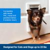 imagePetSafe Never Rust Plastic Doggie Door for Install in Interior and Exterior Doors or Walls Paintable Easy Install Closing Panel Included for Pets Up to 40 lb MediumSmall