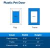 imagePetSafe Never Rust Plastic Doggie Door for Install in Interior and Exterior Doors or Walls Paintable Easy Install Closing Panel Included for Pets Up to 40 lb MediumSmall