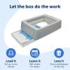 imagePetSafe ScoopFree Crystal Smart SelfCleaning Cat Litter Box  WiFi ampamp App Enabled  HandsFree Cleanup Less Tracking Superior Odor Control  Includes Disposable Tray and HoodFront Entry