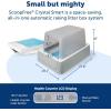 imagePetSafe ScoopFree Crystal Smart SelfCleaning Cat Litter Box  WiFi ampamp App Enabled  HandsFree Cleanup Less Tracking Superior Odor Control  Includes Disposable Tray and HoodFront Entry