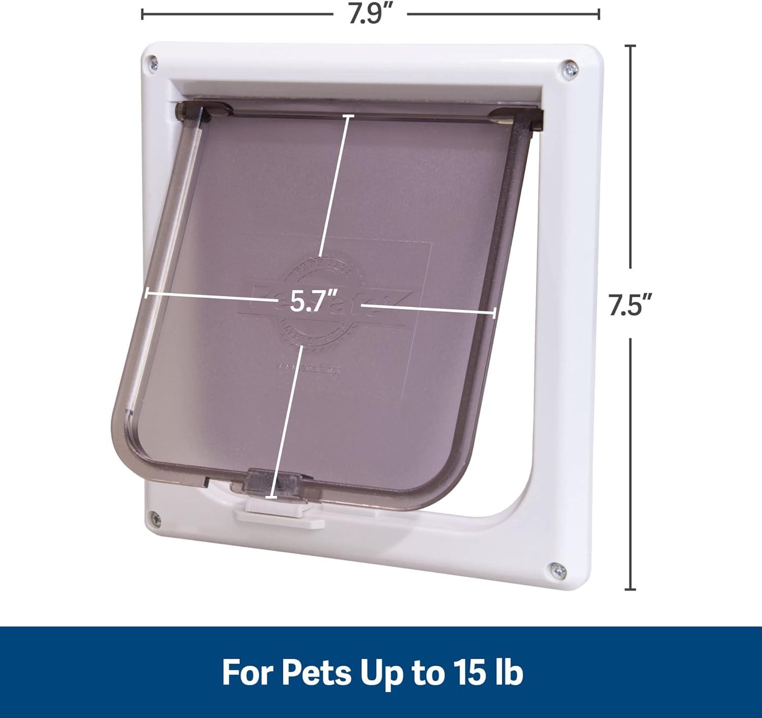 imagePetSafe Interior Cat Door 2Way Locking Indoor Pet Door Flap  Tinted Privacy Door for Cat Litter Box or Pet Feeder BuiltIn Door Lock Durable Door Frame DIY Easy Install Hardware Kit Included2Way Lock