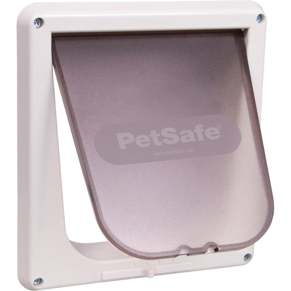 imagePetSafe Interior Cat Door 2Way Locking Indoor Pet Door Flap  Tinted Privacy Door for Cat Litter Box or Pet Feeder BuiltIn Door Lock Durable Door Frame DIY Easy Install Hardware Kit Included4Way Lock