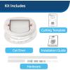 imagePetSafe ExteriorInterior Cat Door  Big Cat 4Way Locking Pet Door Flap for Large Cats  Tinted Privacy Door  Weatherproof Durable Door Frame  DIY Easy Install with Hardware Kit IncludedBig Cat Door