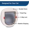imagePetSafe ExteriorInterior Cat Door  Big Cat 4Way Locking Pet Door Flap for Large Cats  Tinted Privacy Door  Weatherproof Durable Door Frame  DIY Easy Install with Hardware Kit IncludedBig Cat Door
