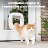 imagePetSafe ExteriorInterior Cat Door  Big Cat 4Way Locking Pet Door Flap for Large Cats  Tinted Privacy Door  Weatherproof Durable Door Frame  DIY Easy Install with Hardware Kit IncludedBig Cat Door 20 Glass Install Adaptor