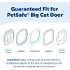 imagePetSafe ExteriorInterior Cat Door  Big Cat 4Way Locking Pet Door Flap for Large Cats  Tinted Privacy Door  Weatherproof Durable Door Frame  DIY Easy Install with Hardware Kit IncludedBig Cat Door 20 Glass Install Adaptor