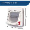 imagePetSafe ExteriorInterior Cat Door 4Way Locking Pet Door Flap  Tinted Privacy Door for Outdoor or Indoor Use  Weatherproof Durable Door Frame  DIY Easy Install with Hardware Kit IncludedRegular Cat Door
