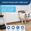 imagePetSafe Interior Cat Door 2Way Locking Indoor Pet Door Flap  Tinted Privacy Door for Cat Litter Box or Pet Feeder BuiltIn Door Lock Durable Door Frame DIY Easy Install Hardware Kit Included4Way Lock