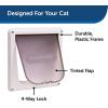 imagePetSafe Interior Cat Door 2Way Locking Indoor Pet Door Flap  Tinted Privacy Door for Cat Litter Box or Pet Feeder BuiltIn Door Lock Durable Door Frame DIY Easy Install Hardware Kit Included4Way Lock