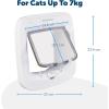 imagePetSafe Microchip Cat Door Exterior or Interior Pet Door  MultiUser RFID Access Up to 40 Pets 4Way Locking Weatherproof DIY Easy Install Hardware Kit Privacy for Cat Litter Box or Pet Feeder