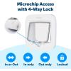 imagePetSafe Microchip Cat Door Exterior or Interior Pet Door  MultiUser RFID Access Up to 40 Pets 4Way Locking Weatherproof DIY Easy Install Hardware Kit Privacy for Cat Litter Box or Pet Feeder