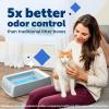 imagePetSafe Scoop Crystal Pro Automatic Self Cleaning Cat Litter Box 276x191x16 Comes with 1 Disposable Litter Tray Grey
