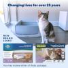 imagePetSafe ScoopFree Crystal Cat Litter ampamp Refill Tray Fragrance Free 43 Lb Bag with Each Tray Pack of 61Pack