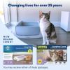 imagePetSafe ScoopFree Crystal Cat Litter ampamp Refill Tray Fragrance Free 43 Lb Bag with Each Tray Pack of 63Pack