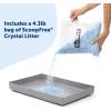 imagePetSafe ScoopFree Odor Control Crystal Cat Litter Fresh Scent 43 Lb Bag Pack of 2Reusable Tray
