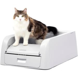 imagePetSafe ScoopFree Clumping Automatic Litter Box for Clumping Litter Self Cleaning Cat Litter Box for Single or Multiple Cats Effective Odor Control Easy MaintenanceGray