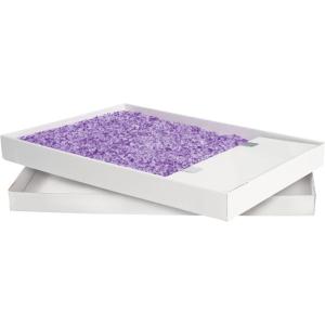 imagePetSafe ScoopFree Crystal Cat Litter ampamp Refill Tray Fragrance Free 43 Lb Bag with Each Tray Pack of 61Pack