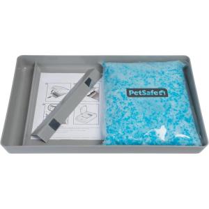 imagePetSafe ScoopFree Odor Control Crystal Cat Litter Fresh Scent 43 Lb Bag Pack of 2Reusable Tray