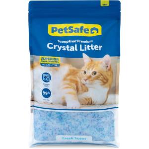 imagePetSafe ScoopFree Odor Control Crystal Cat Litter Lavender Scent 8 Lb BagPremium Blue