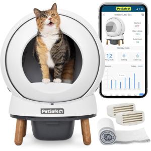 imagePetSafe ScoopFree SmartSpin SelfCleaning Cat Litter Box  Advanced Odor Control Technology App Controlled with Health Monitoring
