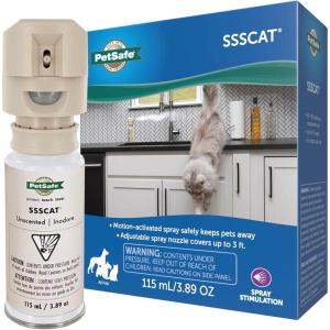 imagePetSafe SSSCAT Motion Activated Automatic Spray Pet Deterrent for Cats and DogsSSSCAT Spray System  First Generation