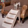 imagePetSafe CozyUp Dog Stairs  4 Step Design Pet Stairs  Dog Steps for High Beds Sofa  Pet Steps Safety Features Include Siderails NonSlip Pads Durable Lightweight Support up to 70 lbs Tan