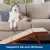 imagePetSafe CozyUp Wooden Couch Ramp for Cats ampamp Dogs FurnitureGrade with HighTraction Carpet Surface EspressoCherry