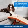imagePetSafe CozyUp Wooden Couch Ramp for Cats ampamp Dogs FurnitureGrade with HighTraction Carpet Surface EspressoCherry