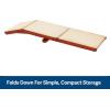 imagePetSafe CozyUp Wooden Couch Ramp for Cats ampamp Dogs FurnitureGrade with HighTraction Carpet Surface EspressoCherry