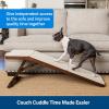 imagePetSafe CozyUp Wooden Couch Ramp for Cats ampamp Dogs FurnitureGrade with HighTraction Carpet Surface EspressoEspresso