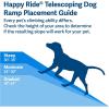 imagePetSafe Happy Ride Telescoping Dog Ramp Portable Pet Ramp for Cars Trucks ampamp SUVs with Adjustable SizingStandard
