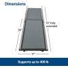 imagePetSafe Happy Ride Telescoping Dog Ramp Portable Pet Ramp for Cars Trucks ampamp SUVs with Adjustable SizingStandard