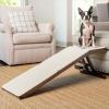 imagePetSafe CozyUp Wooden Couch Ramp for Cats ampamp Dogs FurnitureGrade with HighTraction Carpet Surface EspressoEspresso
