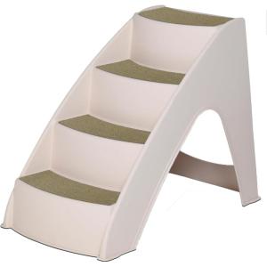 imagePetSafe CozyUp Dog Stairs  4 Step Design Pet Stairs  Dog Steps for High Beds Sofa  Pet Steps Safety Features Include Siderails NonSlip Pads Durable Lightweight Support up to 70 lbs Tan