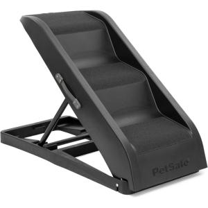 imagePetSafe Happy Ride Side Door Dog Stairs for Cars ampamp SUVs Foldable Back Seat Dog Steps with 3 Heights
