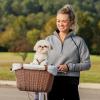 imagePetSafe Happy Ride Wicker Bicycle Basket for Dogs and Cats  Stylish Weather Resistant Wicker Material  Comfortable Easy to Clean Soft Liner  Removable Sun Shield Included  for Pets up to 13 lbBrown Wicker