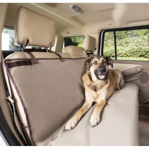 imagePetSafe Happy Ride Hammock Seat Cover  Fits Cars Trucks Minivans and SUVs  Waterproof Area Protection  Durable Vehicle Seat Protector  BlackTan