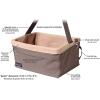 imagePetSafe Happy Ride Booster Seat  Dog Booster Seat for Cars Trucks and SUVs  Easy to Adjust Strap  Durable Fleece Liner is Machine Washable and Easy to Clean  Medium BrownBrown