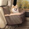 imagePetSafe Happy Ride Booster Seat  Dog Booster Seat for Cars Trucks and SUVs  Easy to Adjust Strap  Durable Fleece Liner is Machine Washable and Easy to Clean  Medium BrownBrown