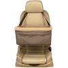 imagePetSafe Happy Ride Booster Seat  Dog Booster Seat for Cars Trucks and SUVs  Easy to Adjust Strap  Durable Fleece Liner is Machine Washable and Easy to Clean  Medium BrownBrown