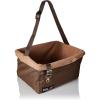 imagePetSafe Happy Ride Booster Seat  Dog Booster Seat for Cars Trucks and SUVs  Easy to Adjust Strap  Durable Fleece Liner is Machine Washable and Easy to Clean  Medium BrownBrown